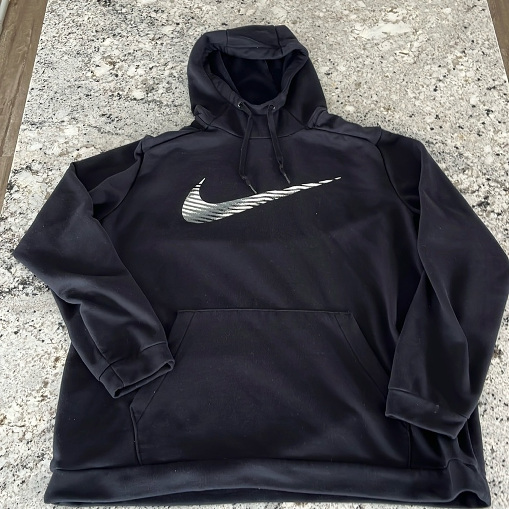 Nike Men’s Logo Hooded Sweatshirt - Black - XXL
